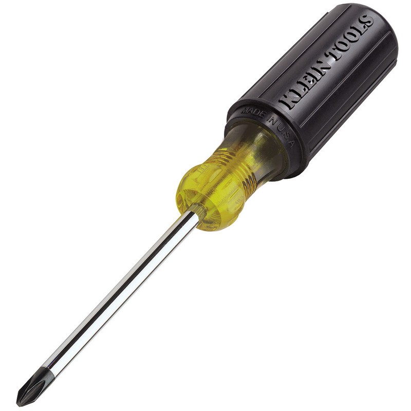 Klein Tools 603-4 #2 Profilated Phillips Head Screwdriver with 4 in. Round Shank gallery
