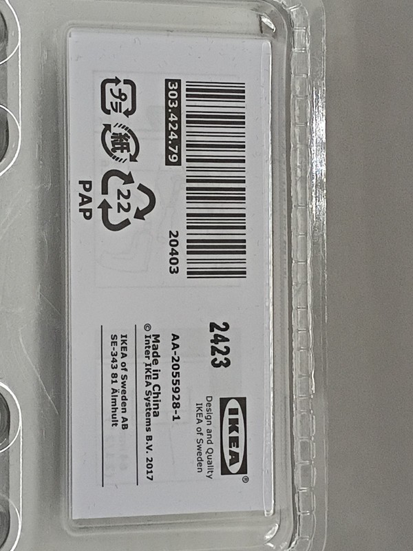 IKEA HACKÅS HACKAS Handle, Anthracite, 3 15/16" (303.424.79) NEW gallery