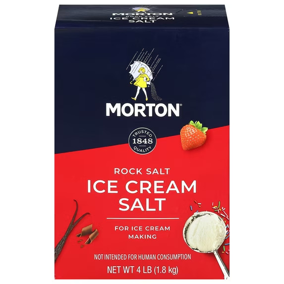 (2 pack) Morton® Ice Cream Salt, Rock Salt for Ice Cream Making, 4 lb each Box gallery