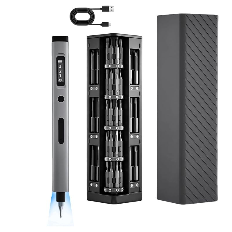 57-in-1 Mini Electric Screwdriver Set - Cordless Precision Tool with LED Light, gallery