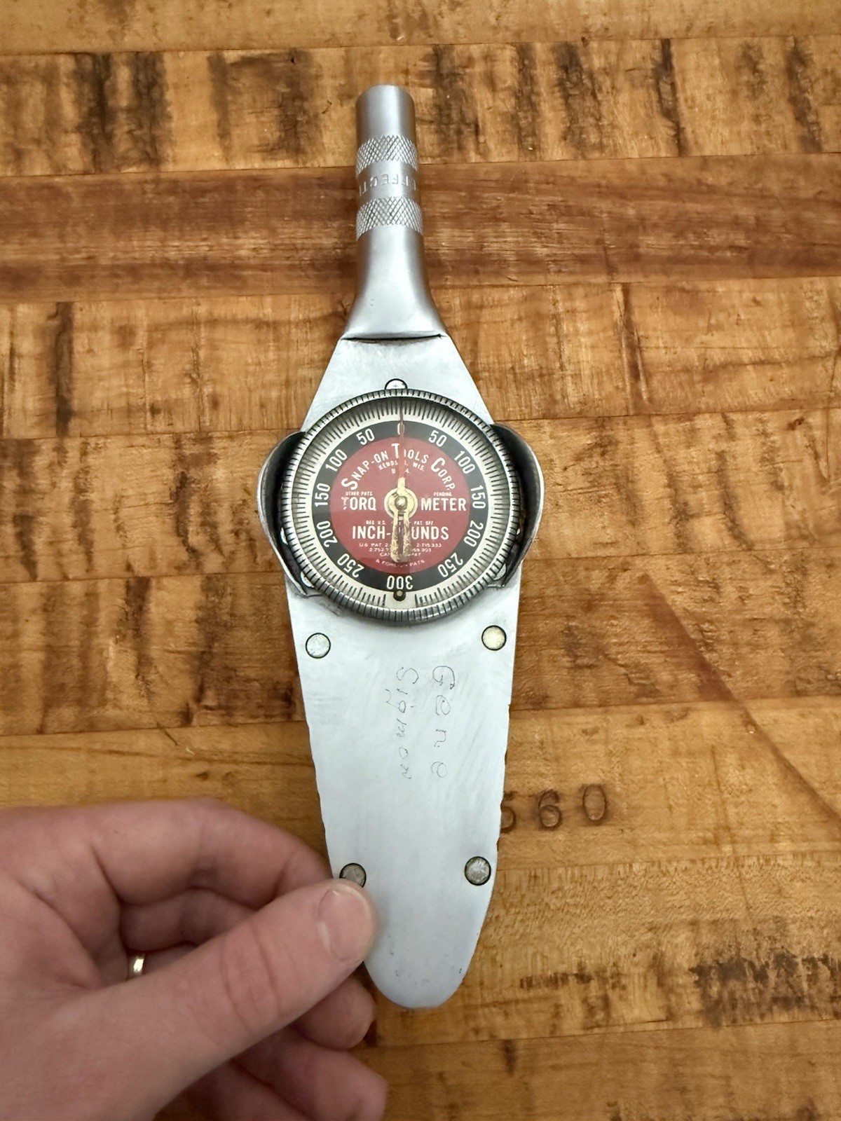 Snap-on Torqometer Dial Torque Wrench TE-25A 0-300 in/lbs 3/8" Drive gallery