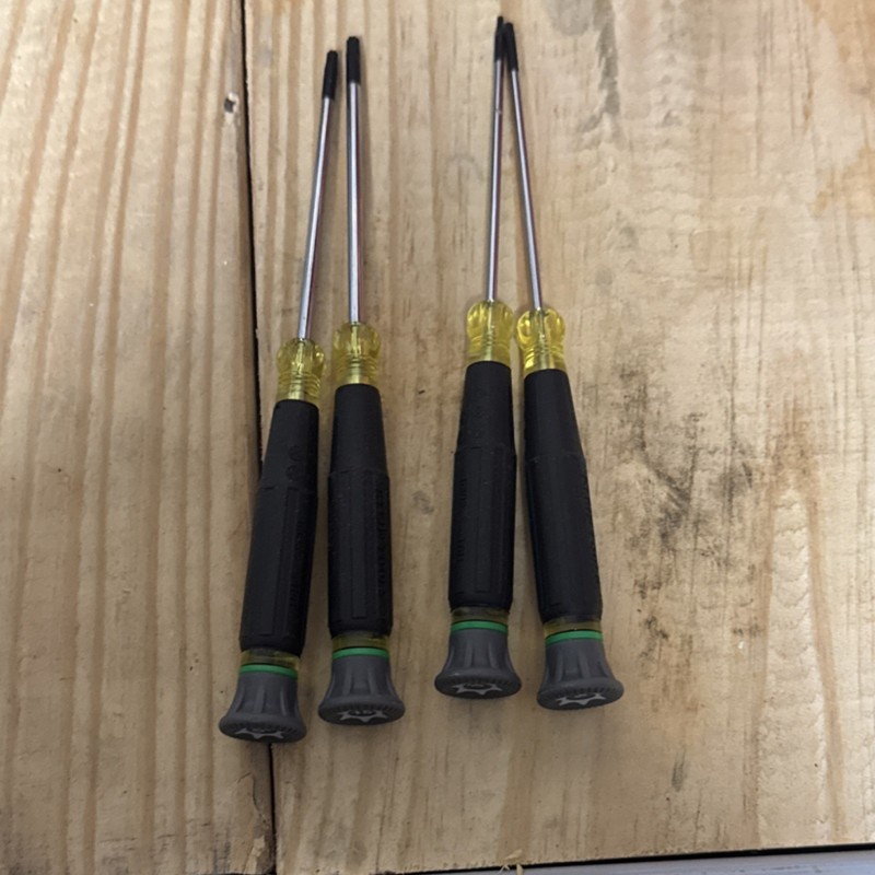 Klein Tools Precision 4-Piece Screwdriver Set Steel Black Yellow Green Gray gallery