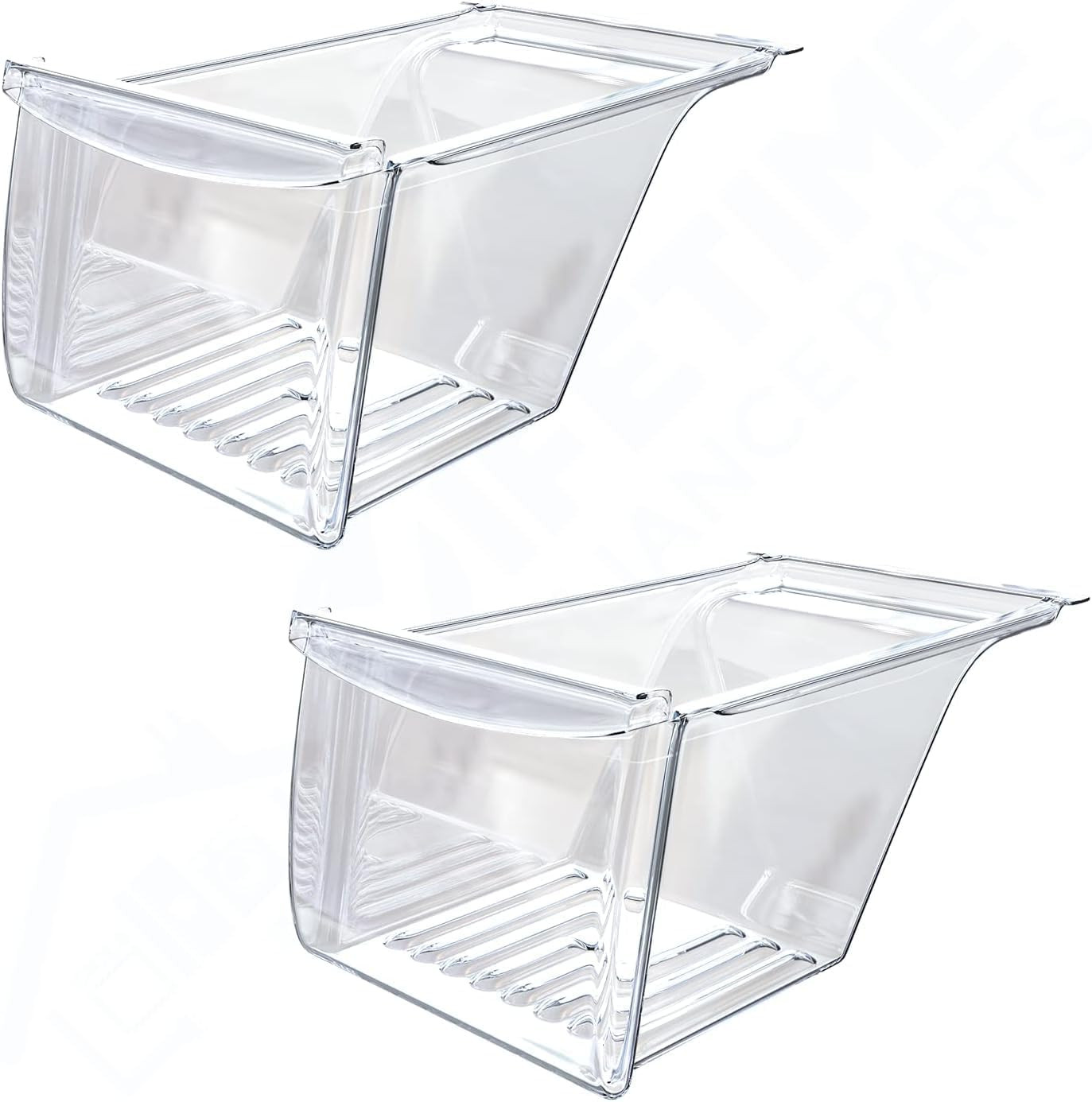 Crisper Bin for Frigidaire Refrigerator - 2 Pack Replacement Drawer Parts gallery