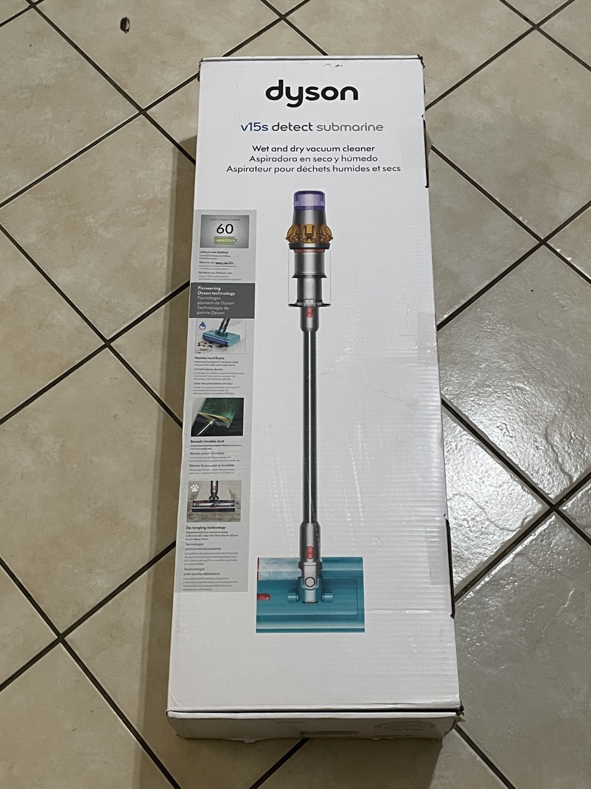 Dyson V15s Detect Submarine Wet And Dry Stick Battery Vacuum Cleaner 473814-01 gallery