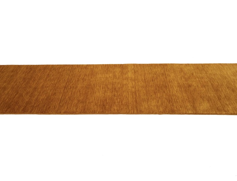 2'6x9'9 Orange Solid Hand-Loomed Gabbeh Runner Rug Oriental Carpet gallery
