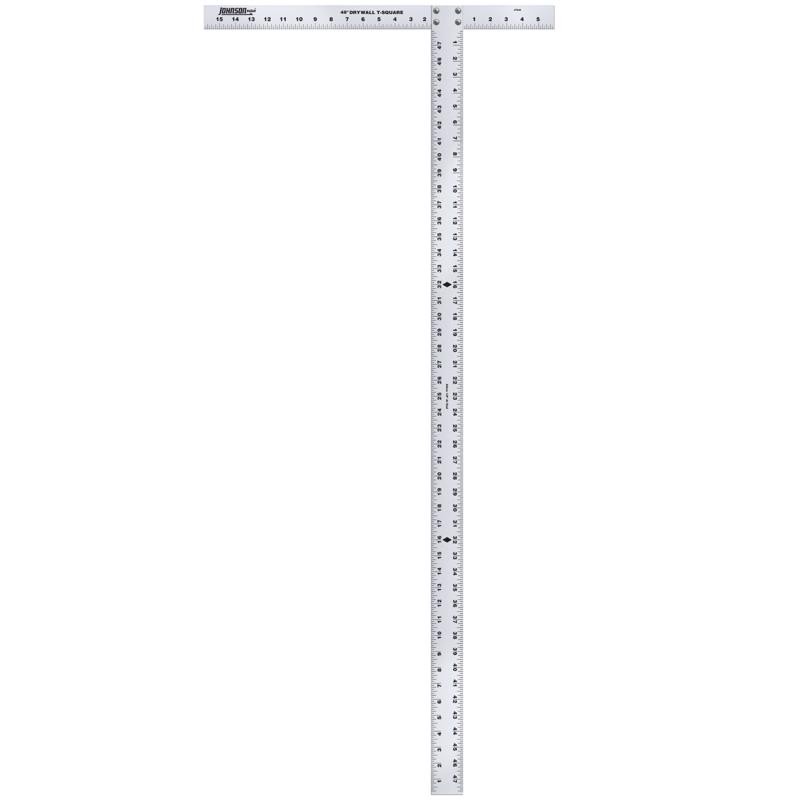 Johnson 48 in. L Aluminum Drywall T-Square (Pack of 2) gallery