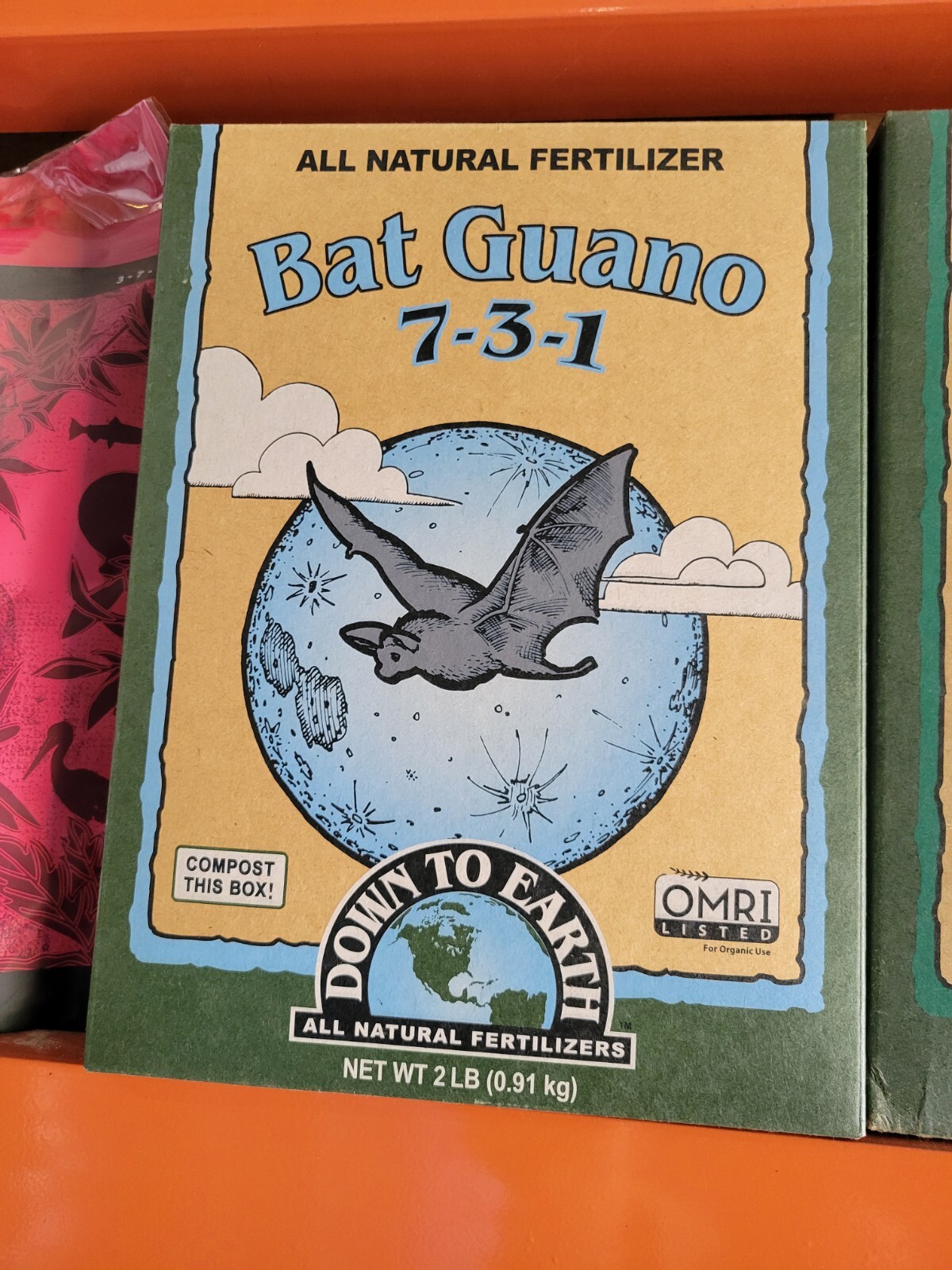 Down To Earth - All Natural Fertilizer - 2 Lbs. - Bat Guano 7-3-1 NPK - 2 Pounds gallery