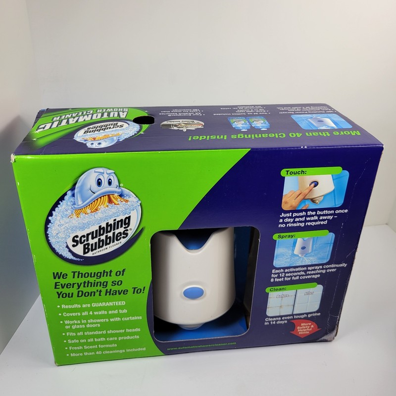 Scrubbing Bubbles Automatic Shower Cleaner Kit Shower Caddy 2 Refills READ gallery