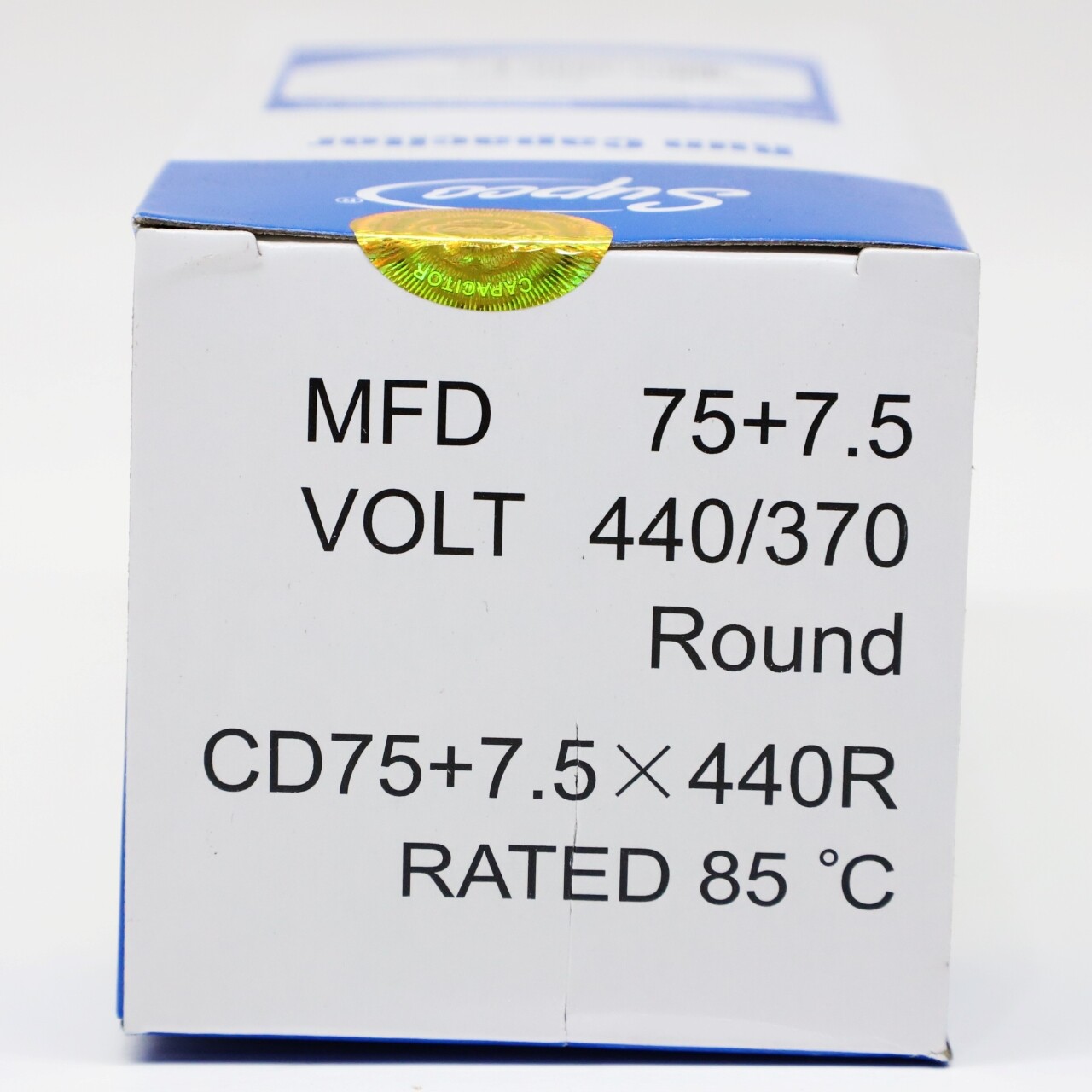 Supco CD75+7.5X440R HVAC Motor Round Dual Run Capacitor 75 + 7.5 MFD 440 Volts gallery