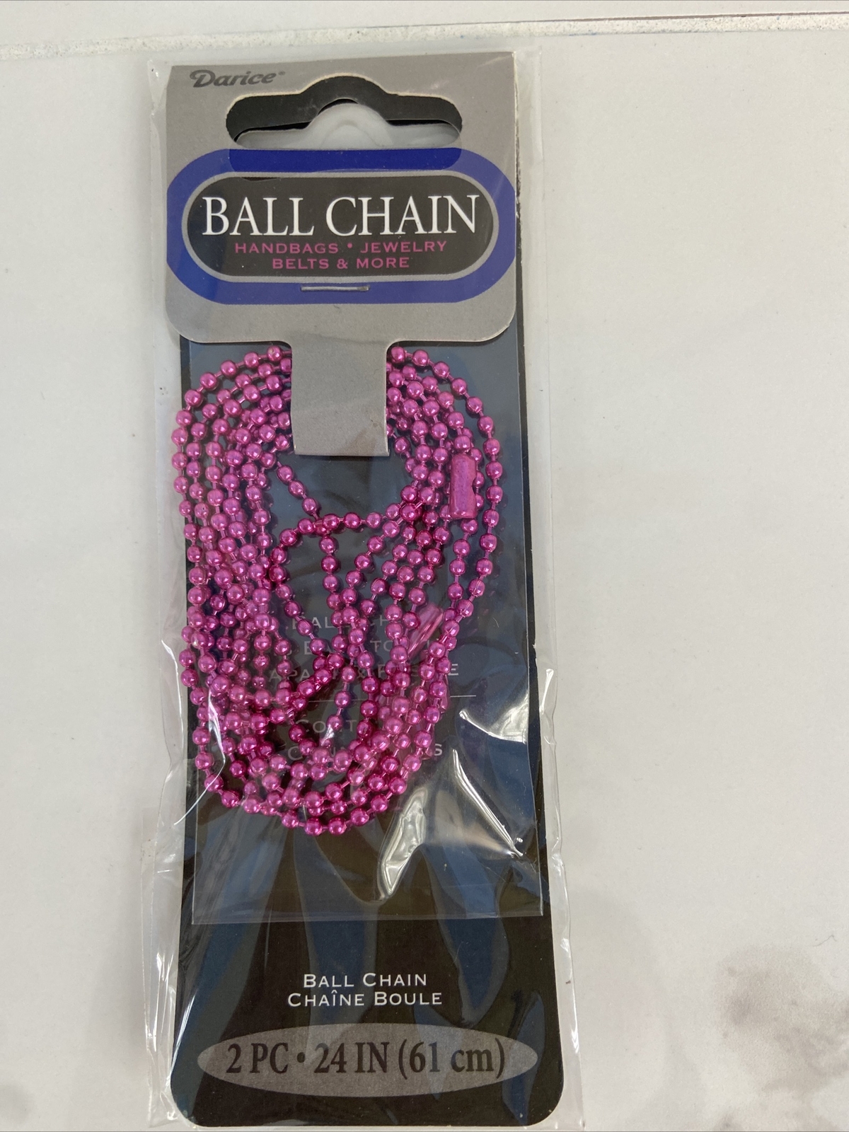 Darice Ball Chain 2 Pc 24 In (61 Cm) Pink gallery