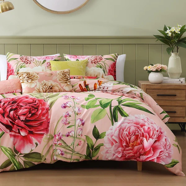 Bebejan Spring Forever 5 Piece Reversible Comforter Set 100% Cotton Satin 220 TC gallery