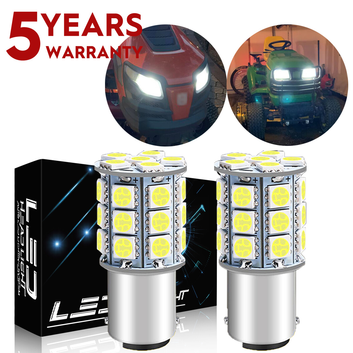 2 1156 LED Bulbs For Deere D110 E100 E110 E120 E130 E140 E150 E160 E170 E180 US gallery