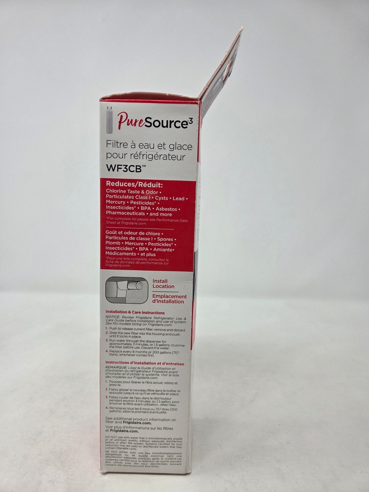 3 PACK FRIGIDAIRE WF3CB PURESOURCE 3 REPLACEMENT REFRIGERATOR WATER FILTER NEW gallery