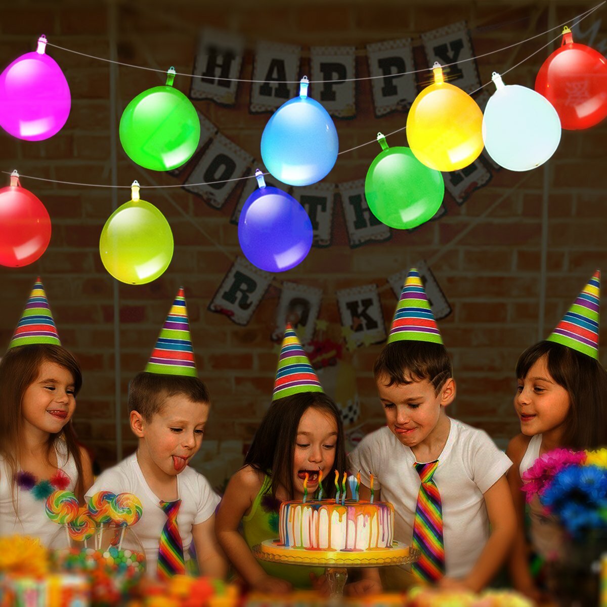 10 Pack Balloons String Lights Premium Mixed-Colors New GIGALUMI LED Light Up gallery