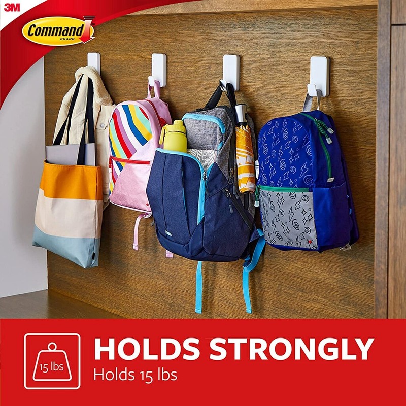 Command 15 Lb Extra Large Heavyweight Wall Hook Set of 2 Damage Free Hanging gallery