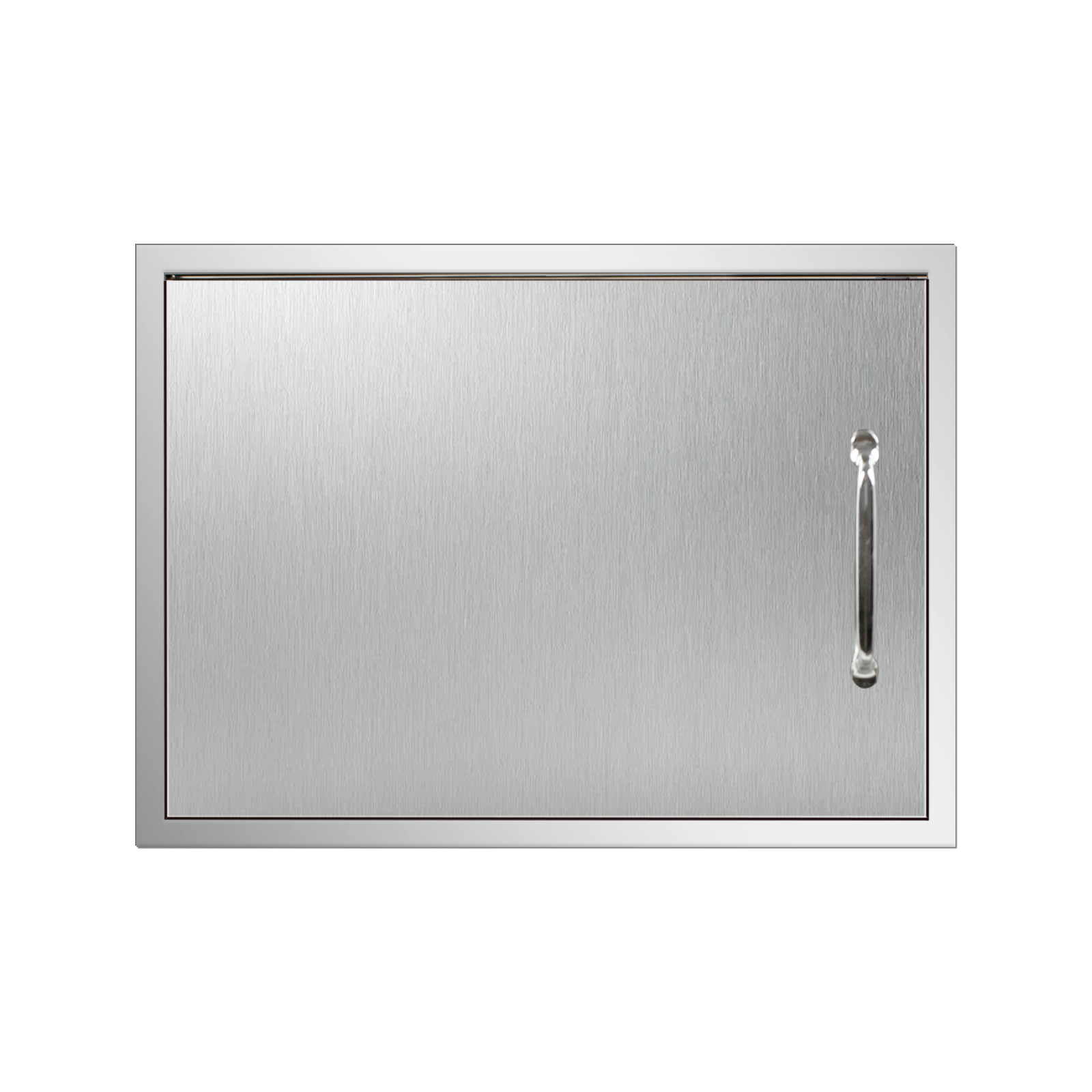 Outdoor Kitchen Doors with Handle Stainless Single Access Flush Mount Door gallery