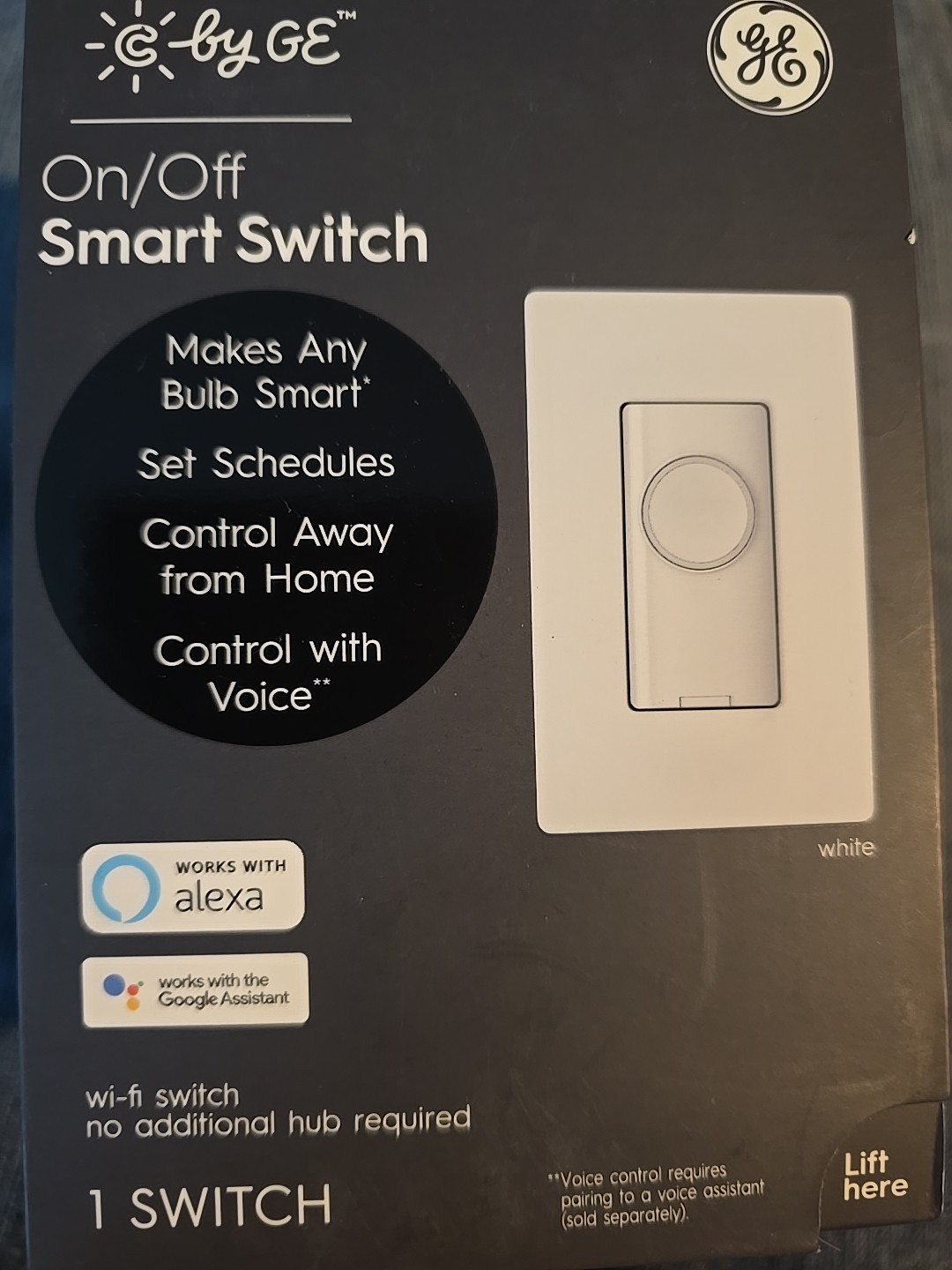 C by GE No Hub Required On/Off 3-Wire Wi-Fi Smart Switch works w all bulb R18/19 gallery