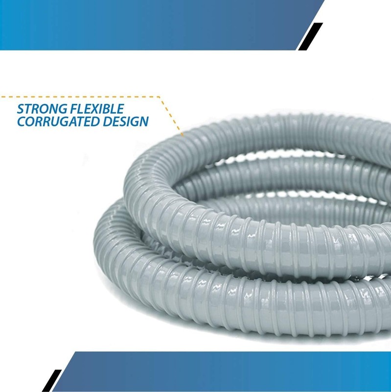 Replacement Washing Machine Flexible Drain Hose (6 feet) - Long Hook gallery