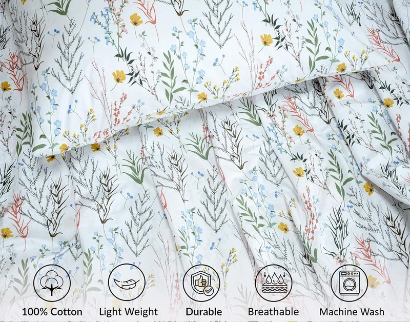 100% Cotton Percale Sheets Queen Size – Crisp Cooling Bed Sheets Hot Sleepers gallery
