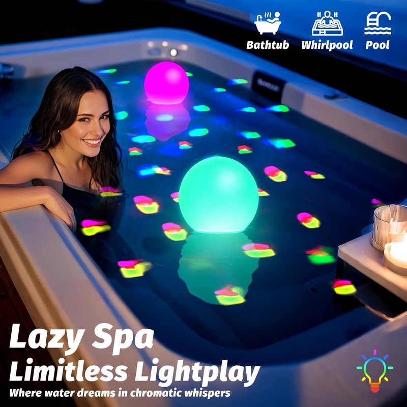 6 Inch Floating LED Pool Ball Light Color Changing IP68 Waterproof 1 PCS gallery