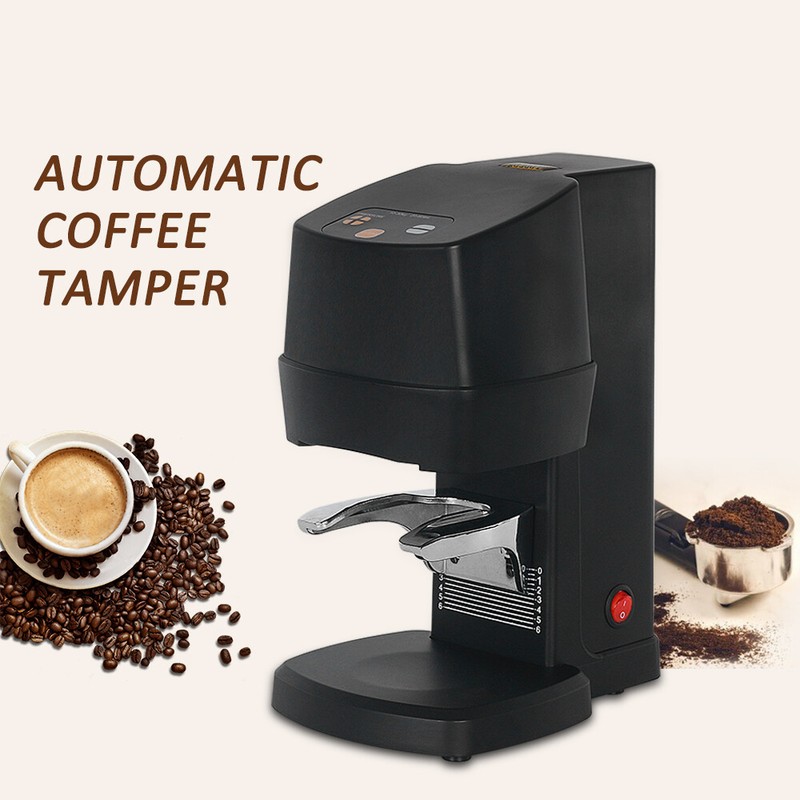 Commercial Black Electric Automatic Coffee Tamper Stainless Steel 58mm 110-240V gallery