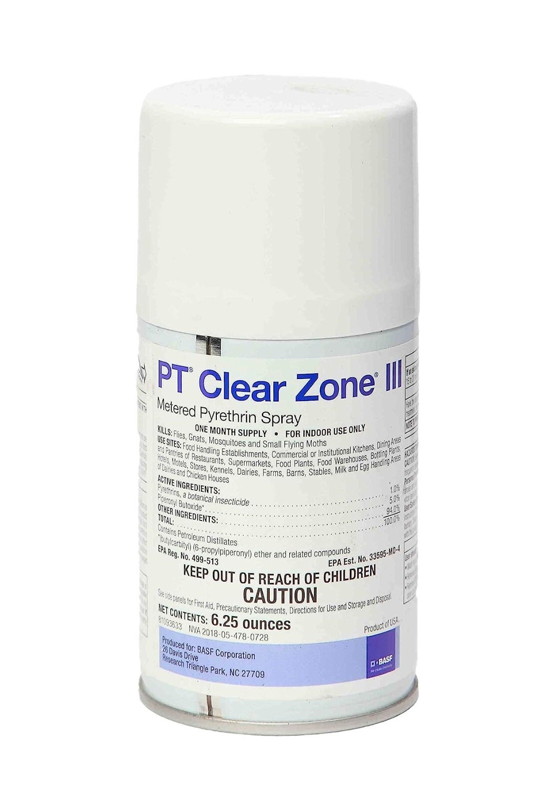 PT Clear Zone III Metered Pyrethrin Spray 6.25 oz Can by BASF gallery