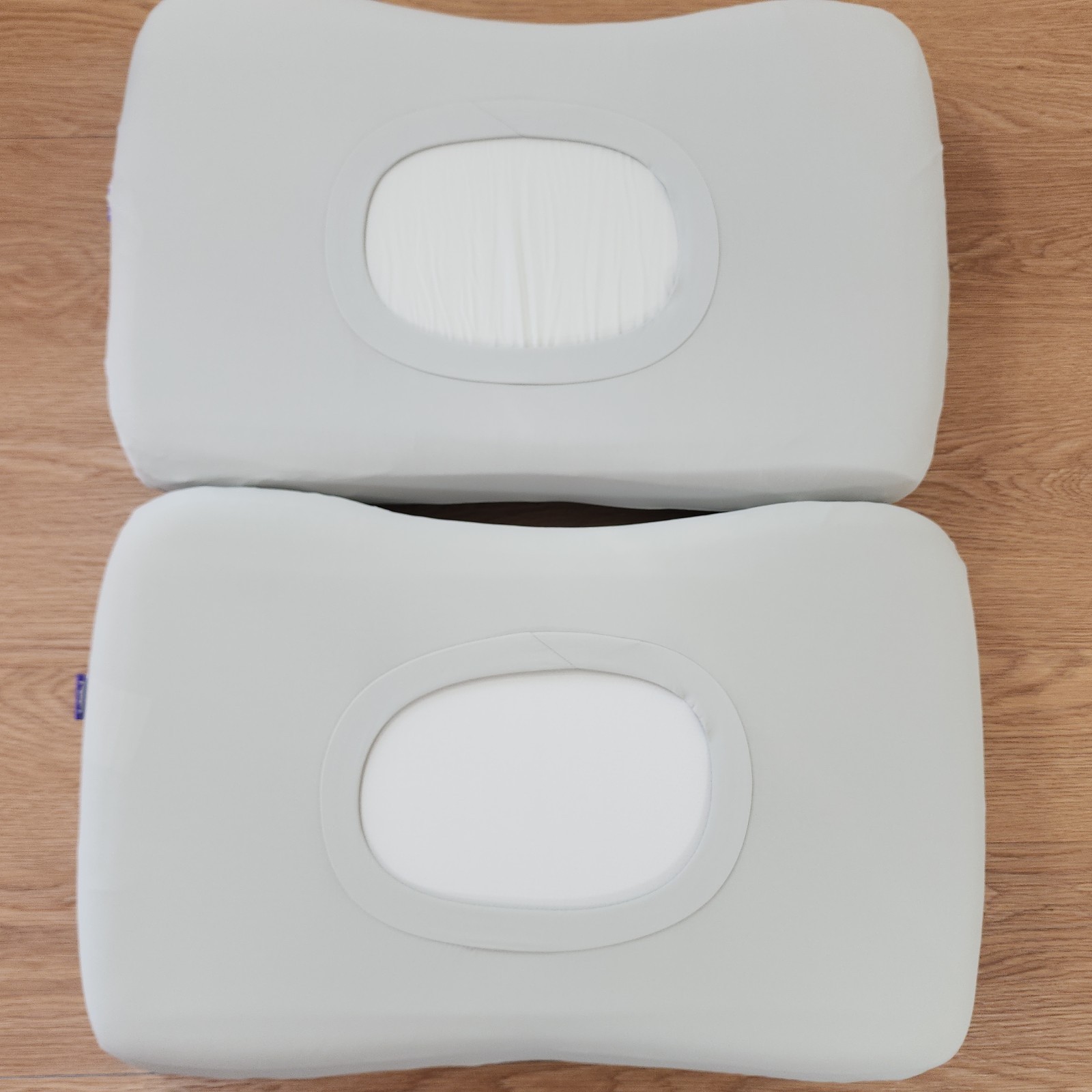 Cushion Lab Deep Sleep Pillow Patented Ergonomic Contour Design Back (Lot Of 2) gallery
