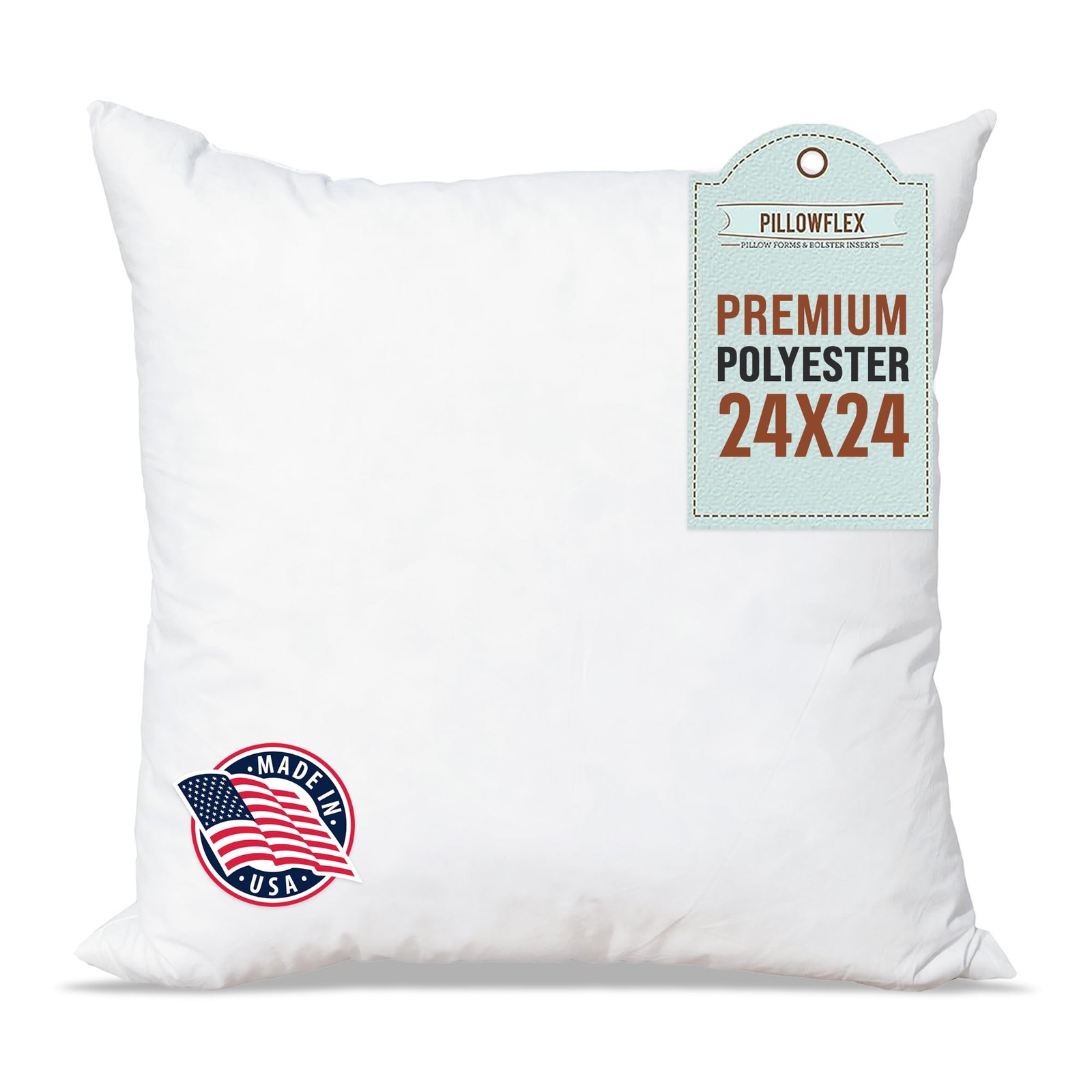 Premium Polyester Throw Pillow Insert - 24x24 - Ultra Soft Square Throw Pillo... gallery