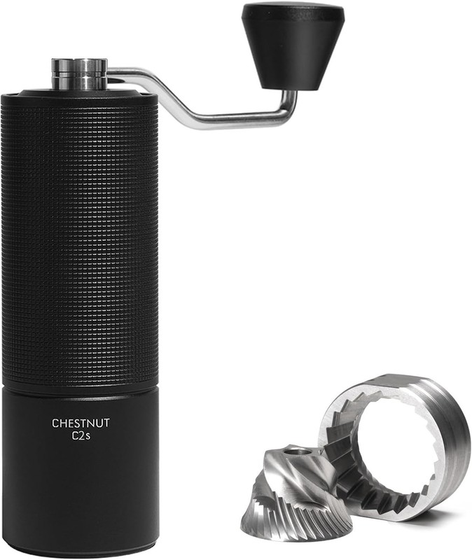 Compact Chestnut C2S Hand Coffee Grinder - Double Bearing for Precision Grinding gallery
