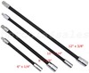 4pc Flexible Socket Extension Bar Set 6" 8" 10" 12" Ratchet Flex 1/4" & 3/8" DR. gallery