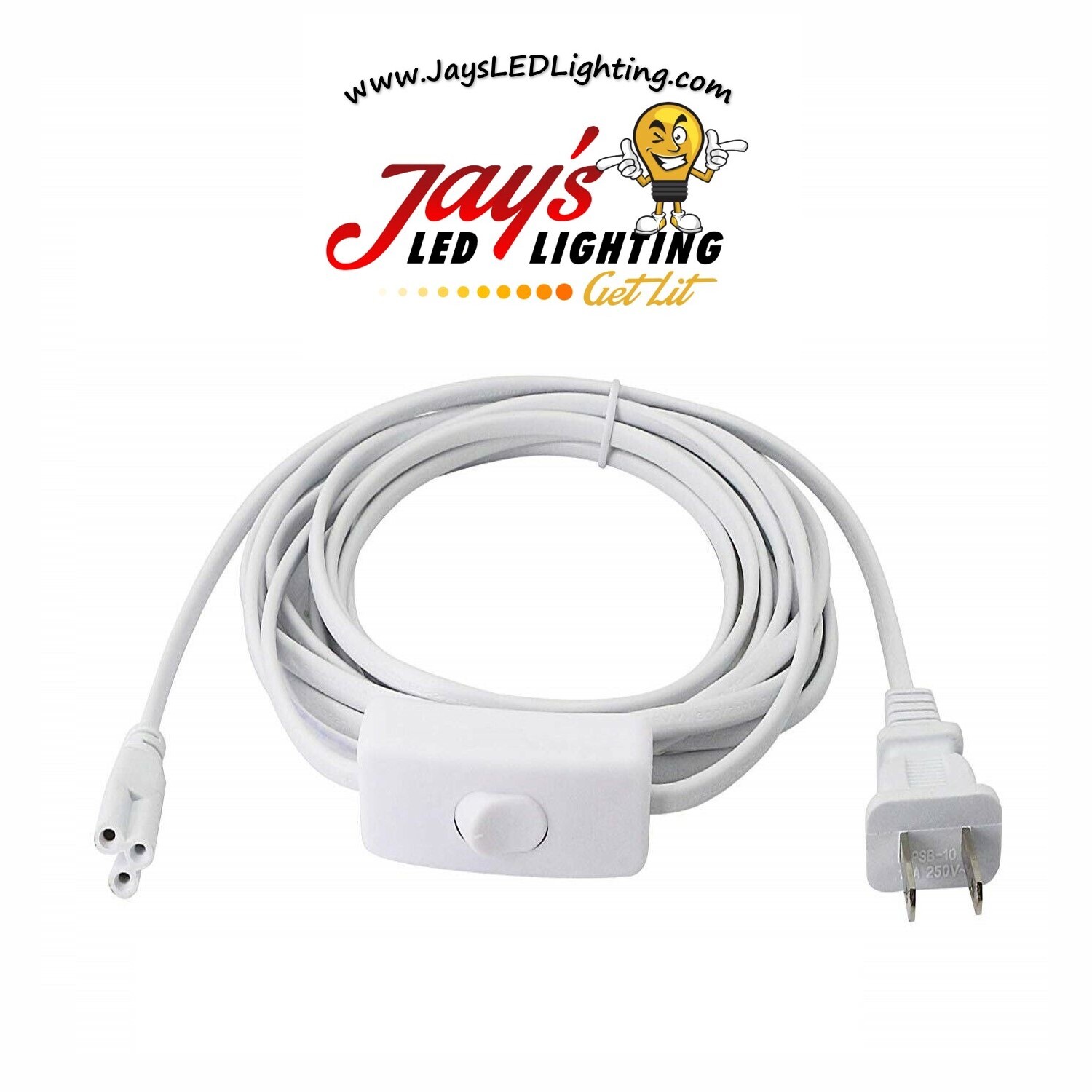 6FT LED Integrated Light Power Cord with ON/OFF Switch for use with T5/T8 Lights gallery