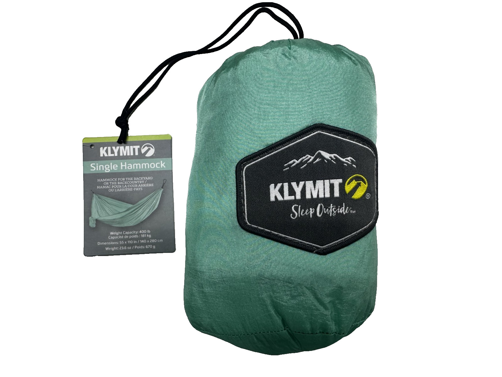 Klymit Single Hammock TEAL NEW gallery