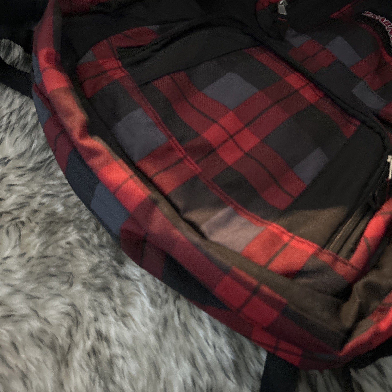 Trailmaker Classic 2 Pocket Backpack Flannel Red 14" Classic 3