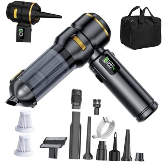 Car Vacuum Cleaner High Power 20000Pa – Cordless Black - Fast Charging Edition gallery
