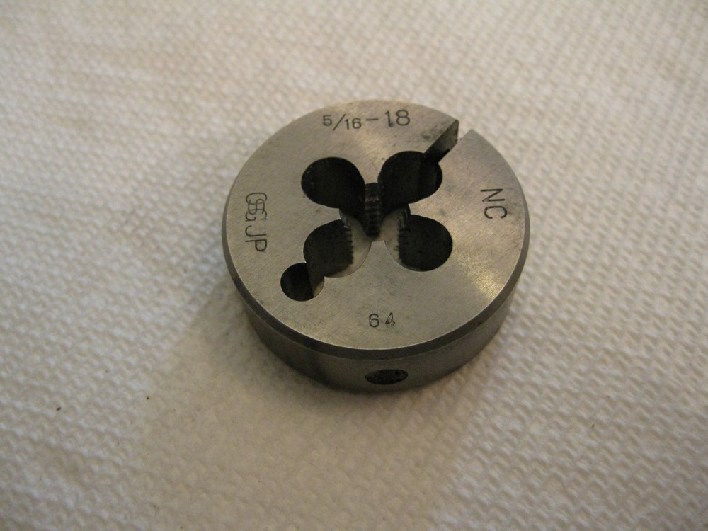 5/16-18 NC Round Split Adjustable Thread Die 1-1/2" OSG
