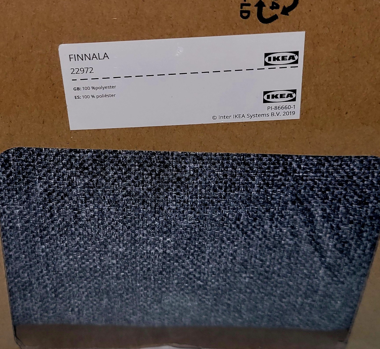 IKEA FINNALA Sofa Armrest Replacement Cover Gunnared Med. Gray 104.548.49 22972 gallery