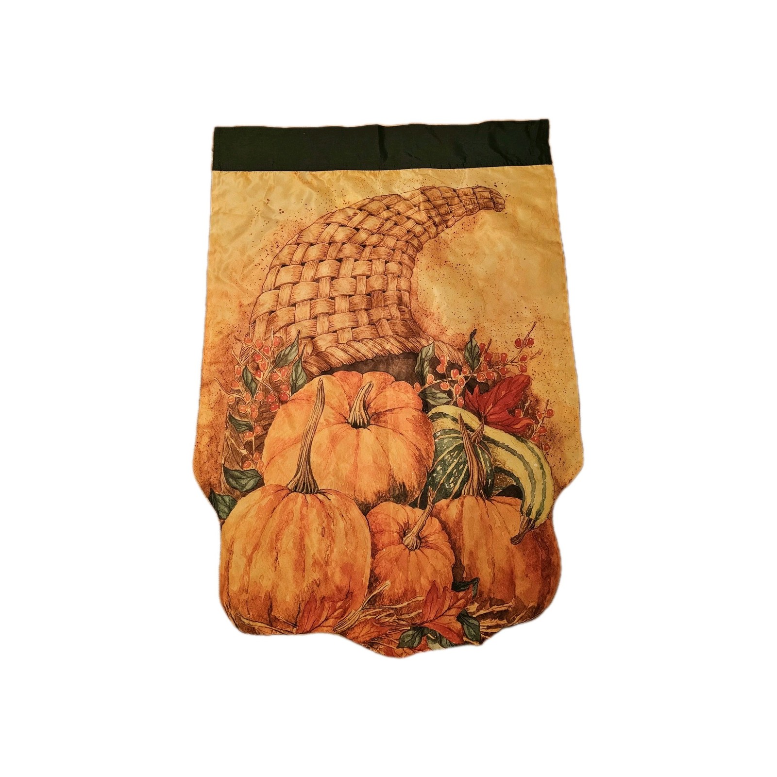 Cornucopia House Flag 38 Inches L X 26 inches W. Evergreen Enterprises. gallery