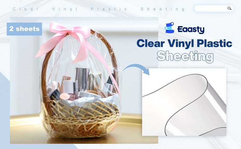 2 Sheets 0.3 mm Clear Plastic Vinyl Sheeting 54 x 36 Inch PVC Clear Vinyl Sheet gallery