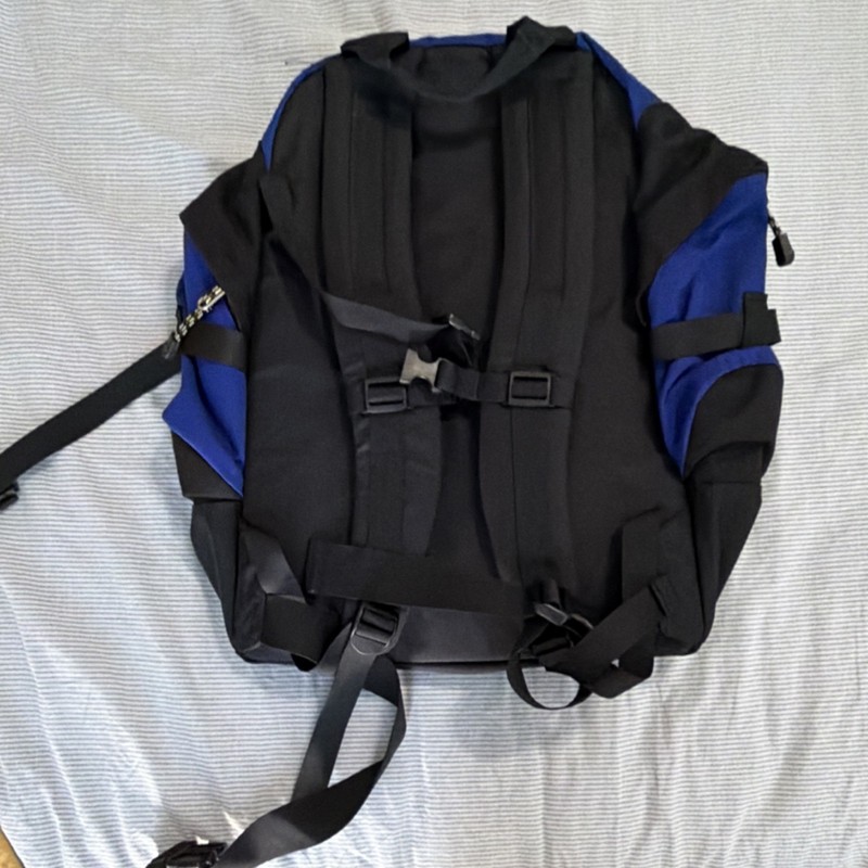 The North Face Blue Black Hiking Backpack Padded  2
