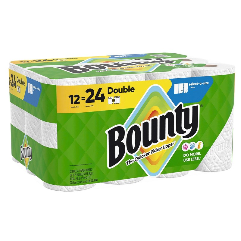 Bounty Select-A-Size Double Roll Paper Towels 12 Rolls 2-Ply 82 Sheets gallery