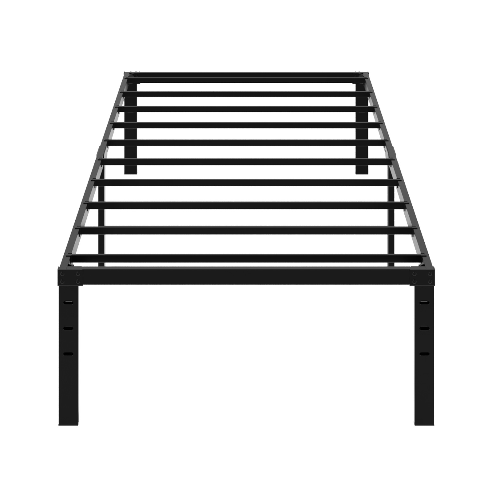 Black Twin Size Simple Basic Platform Metal Bed Frame - 18 Inch Bed Height gallery