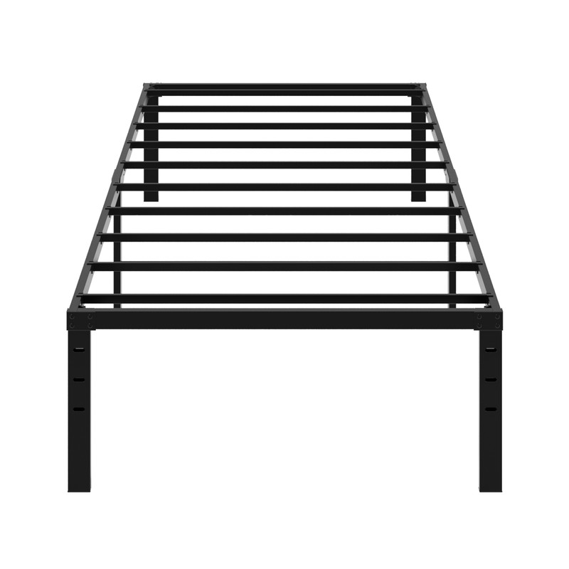Black Twin Size Simple Basic Platform Metal Bed Frame - 18 Inch Bed Height gallery