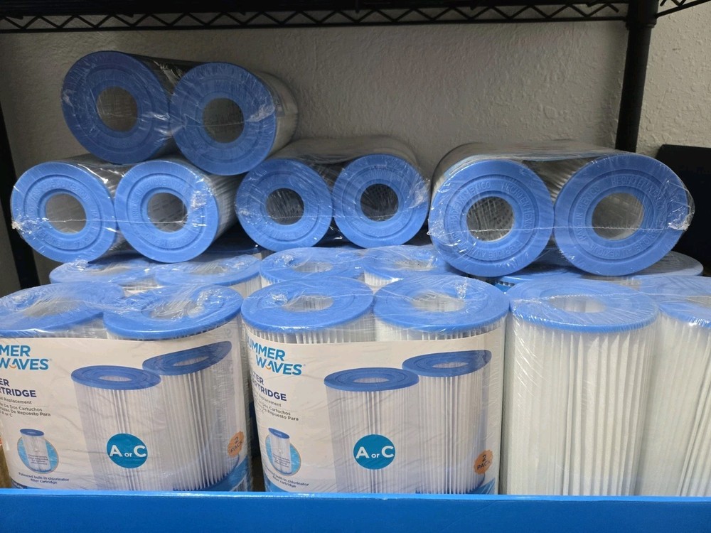 Summer Waves Polygroup Pool Filter Cartridge Replacement Size Type A or C 2 Pack