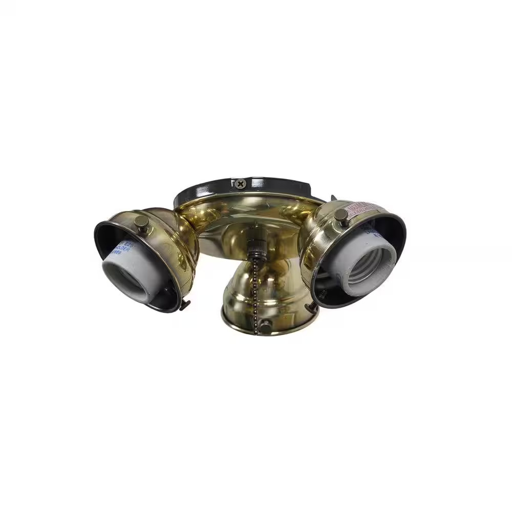 Glendale 52 In. Flemish Brass Ceiling Fan Replacement Light Kit gallery