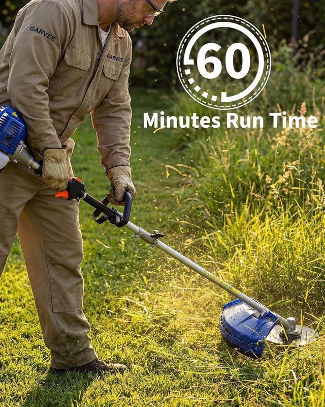 3-in-1 Gas Powered Weed Wacker String Trimmer Brush Cutter Edger 43/52cc EPA Kit gallery