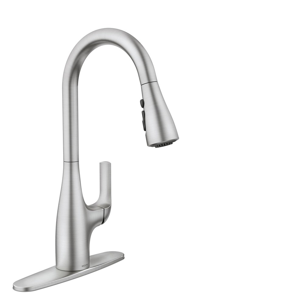 MOEN Leesi 87448SRS Single-Handle Pull-Down Sprayer Kitchen Faucet with Reflex