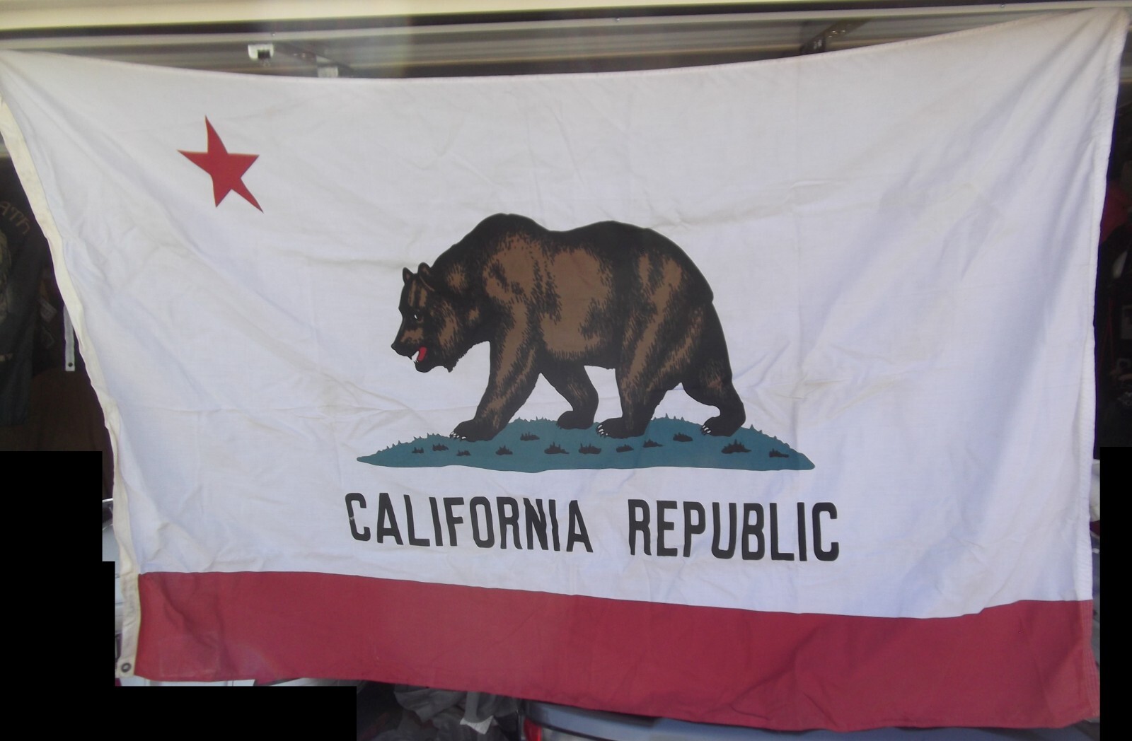 California approx 4.5ft x 7ft SpectraPro 100% Polyester USA Bear USED Flag gallery