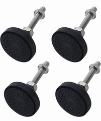 8Pcs M8 Thread Adjustable Foot Cups Reinforced Nylon Base 2 Inch Diameter Art…