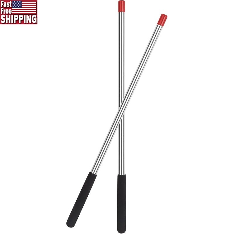 Garage Door Spring Winding Tool Set Solid Steel W/ Red Insertion Marks Safe Use gallery