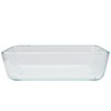 Pyrex (1) 7210 3-Cup Glass Dish & (1) 7210-PC Loring Pink Plastic Lid gallery